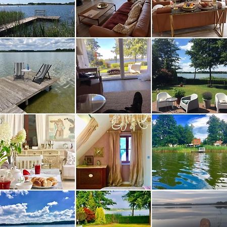 Mazurska Villa Deluxe W Pasymiu Z Prywatnym Pomostem Na Jezioro Kalwa I Lodzia Na Wylacznosc Najwyzsze Premium W Osada Zamkowa Ngoại thất bức ảnh